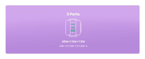 UGREEN Uno 65W USB C Charger. Nexode 3-Port GaN Fast Compact Wall Charger Block Type C Power Adapter for iPhone 16 Pro Max/15. MacBook. Galaxy S24 Ultra PPS45W. Pixel 9/8. Steam Deck. ROG Ally. Purple