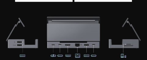 UGREEN Steam Deck Dock 9-in-1 USB C Docking Station with Foldable Stand. 4K@60Hz HDMI. Gigabit Ethernet. PD 100W. 10Gbps USB A&C 3.2. TF/SD Compatible with Steam Deck OLED. Rog Ally. Region Go etc.
